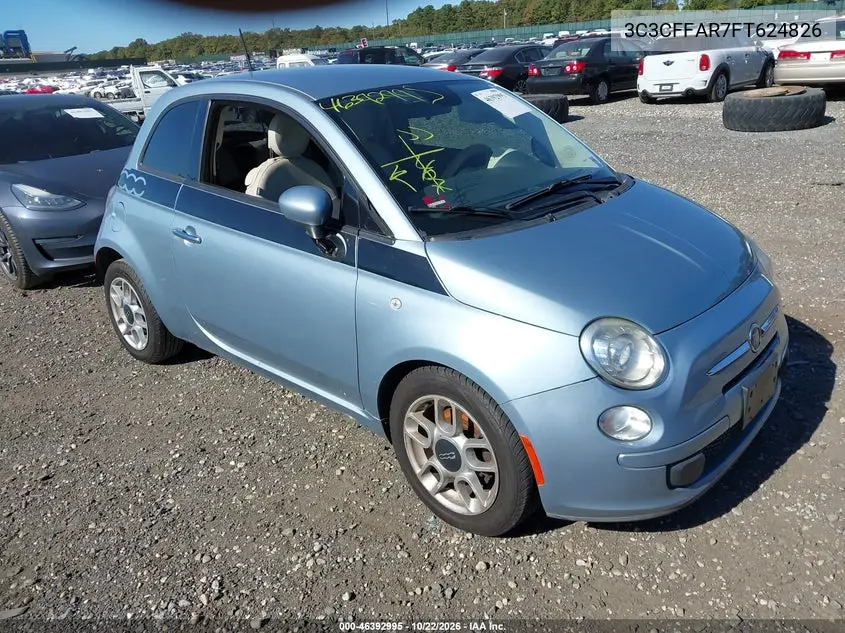 FIAT 500 2015, VIN 3C3CFFAR7FT624826