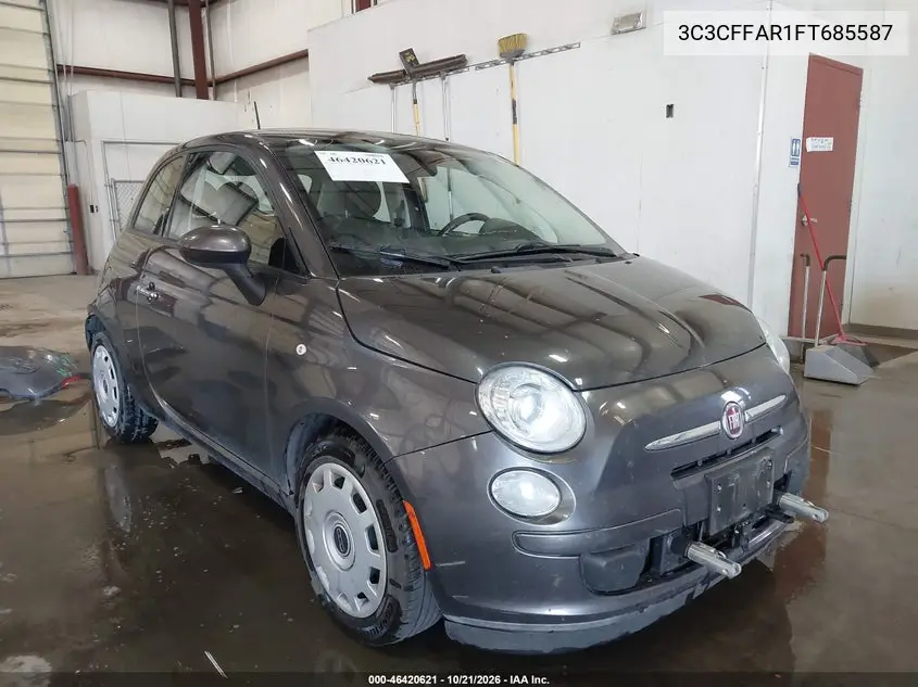 FIAT 500 2015, VIN 3C3CFFAR1FT685587
