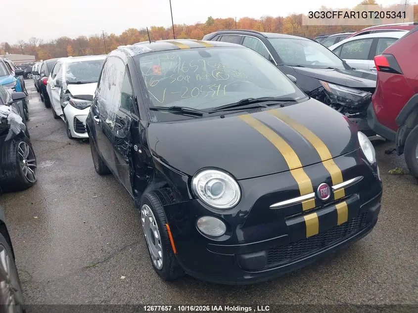 FIAT 500 2016, VIN 3C3CFFAR1GT205341