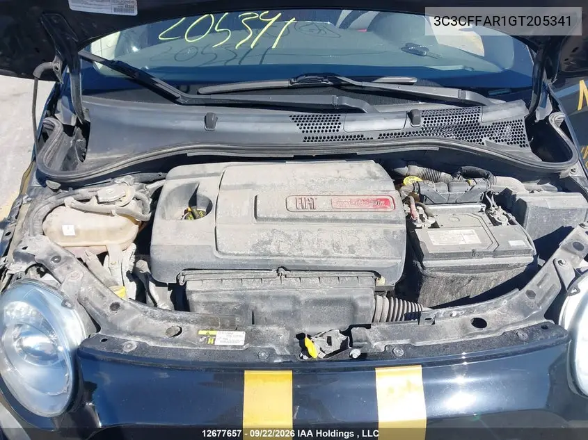 2016 FIAT 500 VIN 3C3CFFAR1GT205341 — фото 10