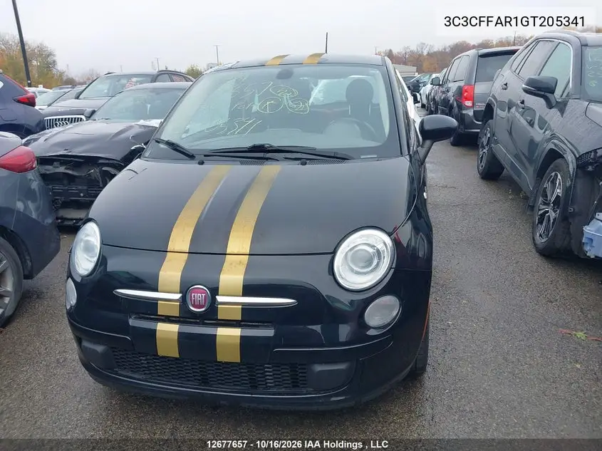 2016 FIAT 500 VIN 3C3CFFAR1GT205341 — фото 12