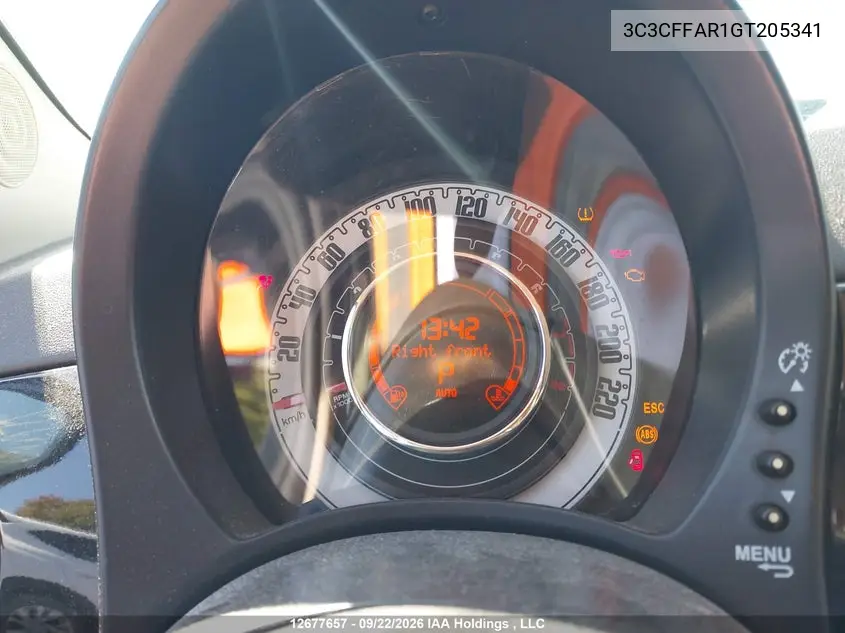 2016 FIAT 500 VIN 3C3CFFAR1GT205341 — фото 7