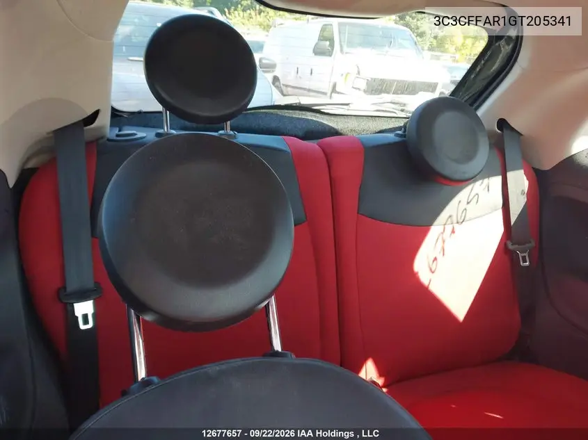 2016 FIAT 500 VIN 3C3CFFAR1GT205341 — фото 8
