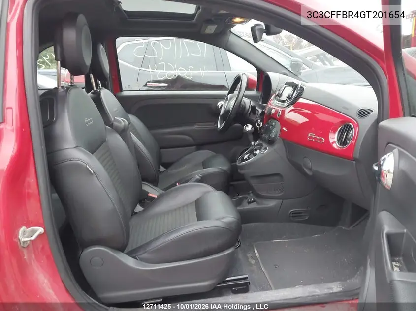 2016 FIAT 500 VIN 3C3CFFBR4GT201654 — фото 5