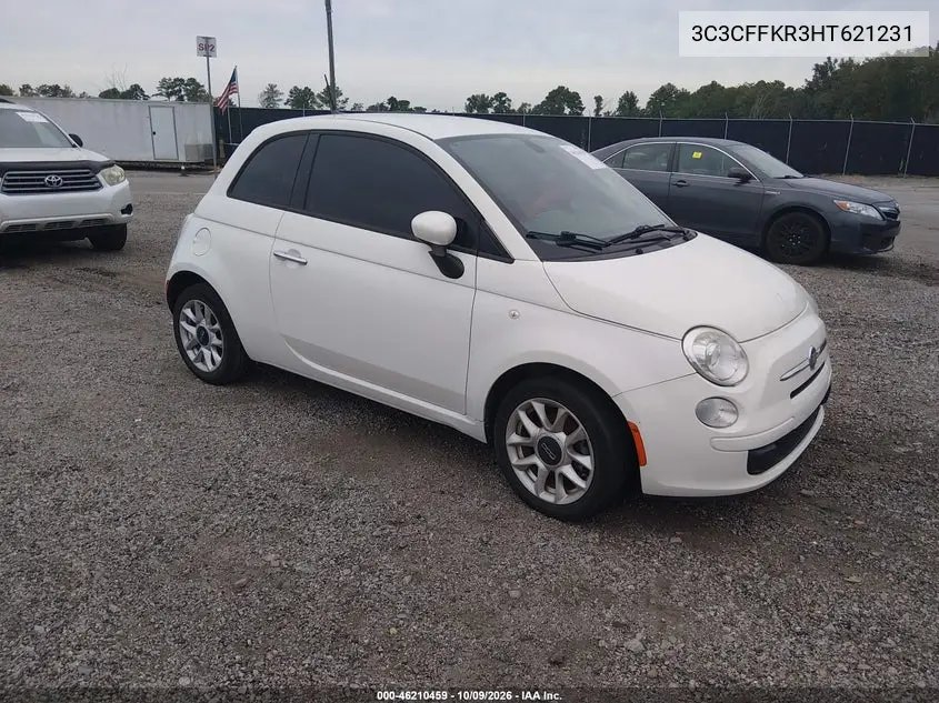 FIAT 500 2017, VIN 3C3CFFKR3HT621231