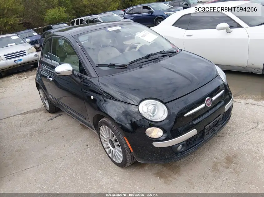 FIAT 500 2017, VIN 3C3CFFCR8HT594266
