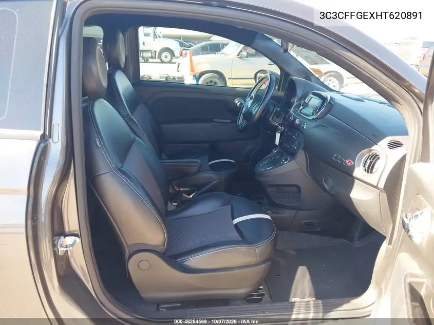 2017 FIAT 500 VIN 3C3CFFGEXHT620891 — фото 5