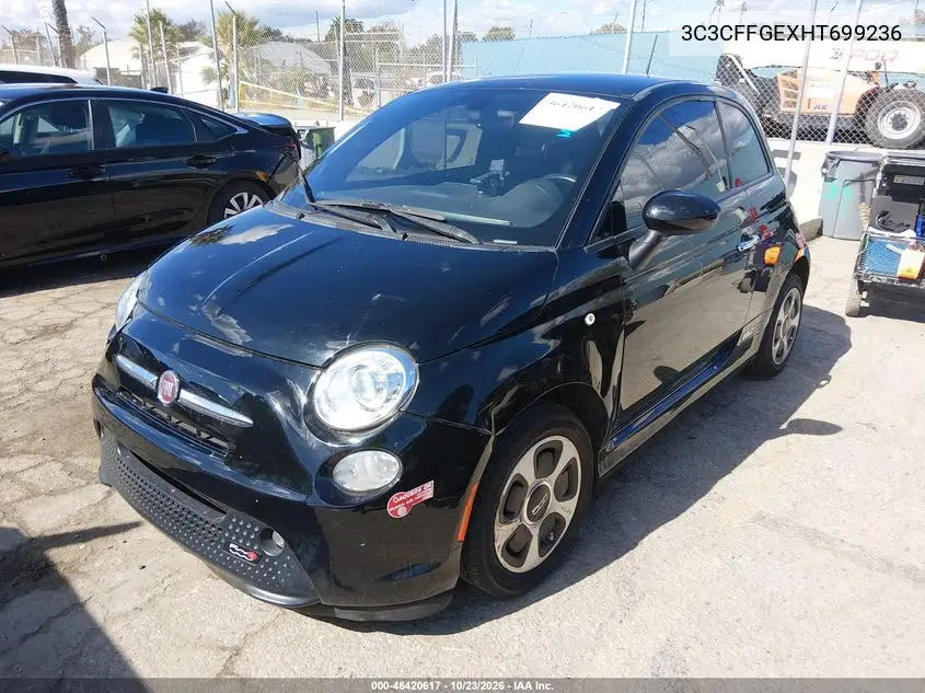 2017 FIAT 500 VIN 3C3CFFGEXHT699236 — фото 2