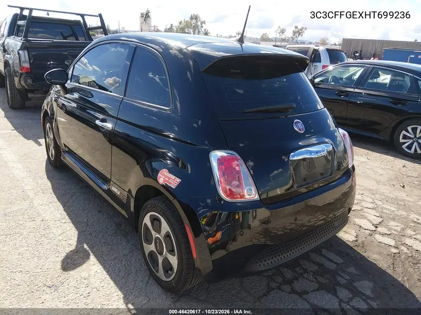 2017 FIAT 500 VIN 3C3CFFGEXHT699236 — фото 3