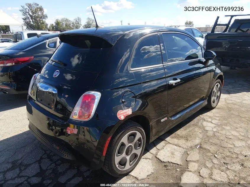2017 FIAT 500 VIN 3C3CFFGEXHT699236 — фото 4