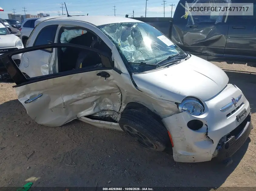 FIAT 500 2018, VIN 3C3CFFGE7JT471717