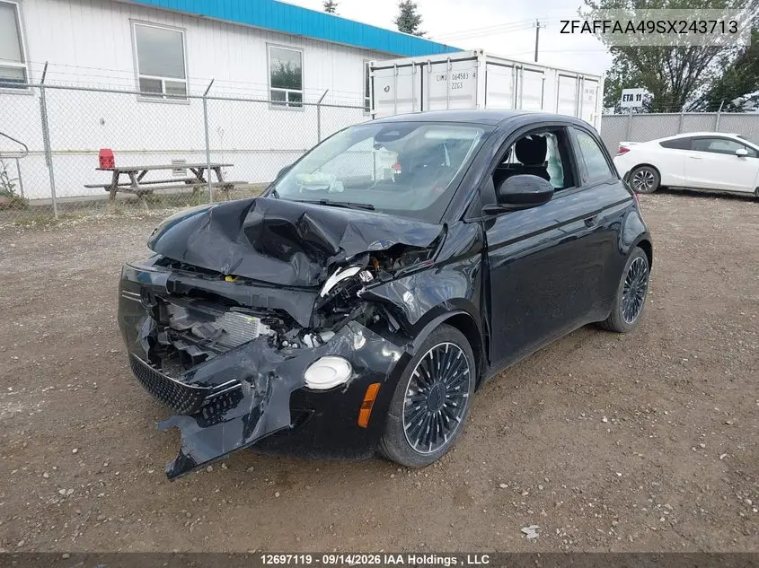 2025 FIAT 500 VIN ZFAFFAA49SX243713 — фото 2