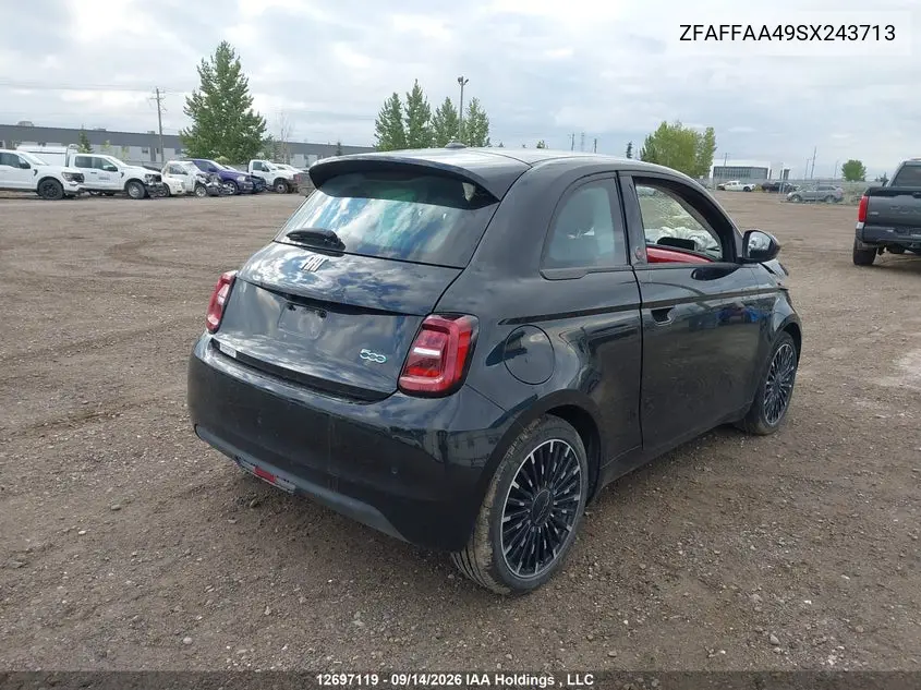 2025 FIAT 500 VIN ZFAFFAA49SX243713 — фото 4