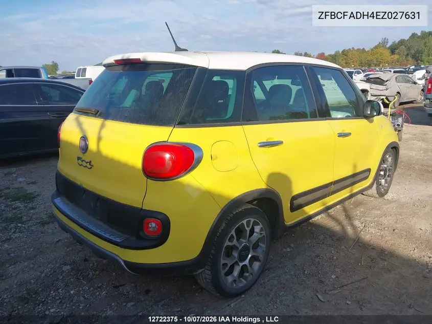 2014 FIAT 500L VIN ZFBCFADH4EZ027631 — фото 4