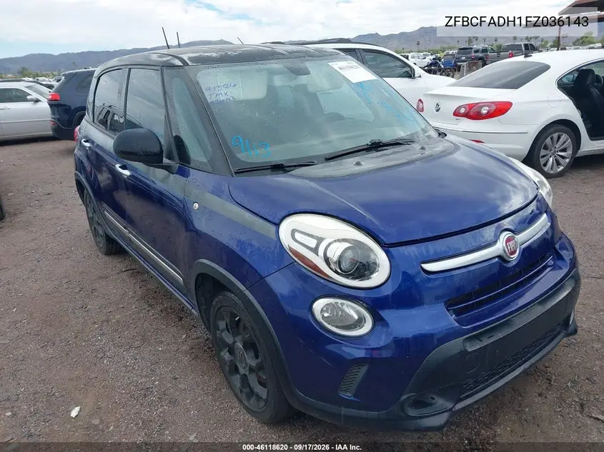 FIAT 500L 2015, VIN ZFBCFADH1FZ036143