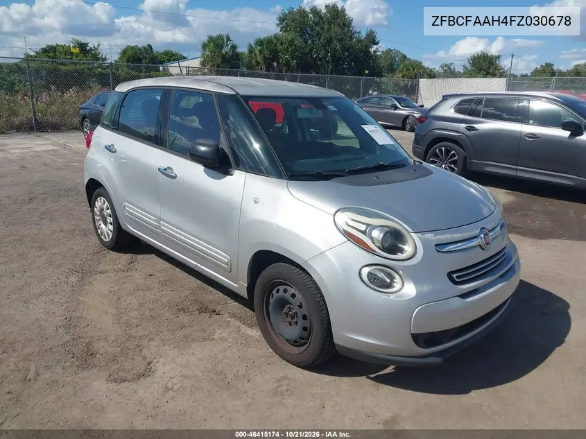 FIAT 500L 2015, VIN ZFBCFAAH4FZ030678