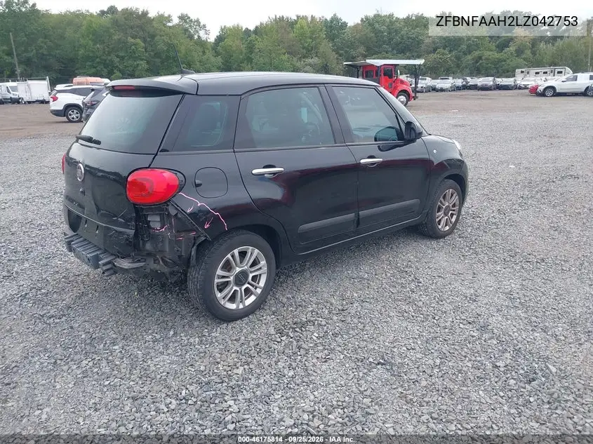 2020 FIAT 500L VIN ZFBNFAAH2LZ042753 — фото 4
