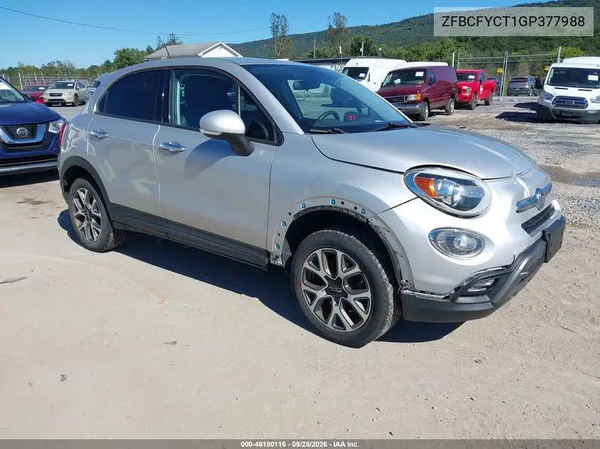 FIAT 500X 2016, VIN ZFBCFYCT1GP377988