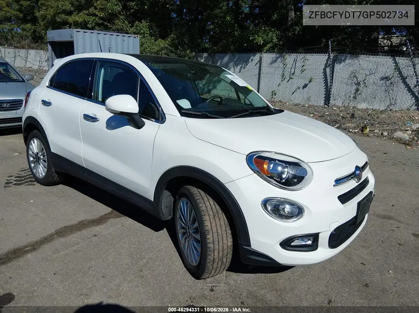 FIAT 500X 2016, VIN ZFBCFYDT7GP502734