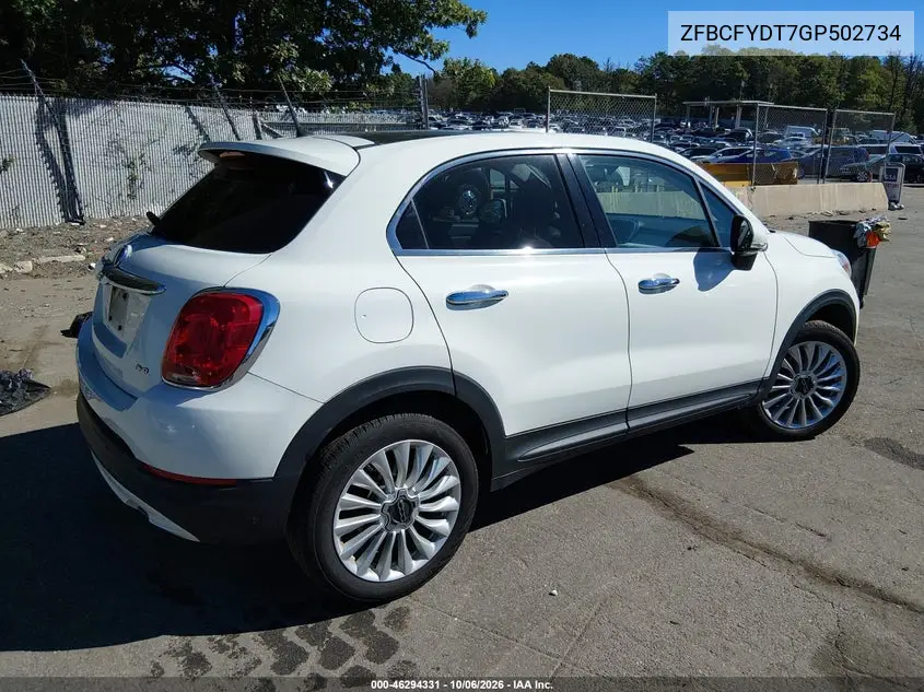 2016 FIAT 500X VIN ZFBCFYDT7GP502734 — фото 4