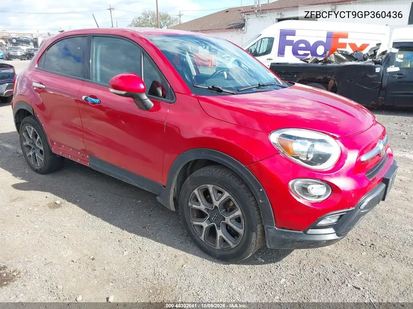 FIAT 500X 2016, VIN ZFBCFYCT9GP360436