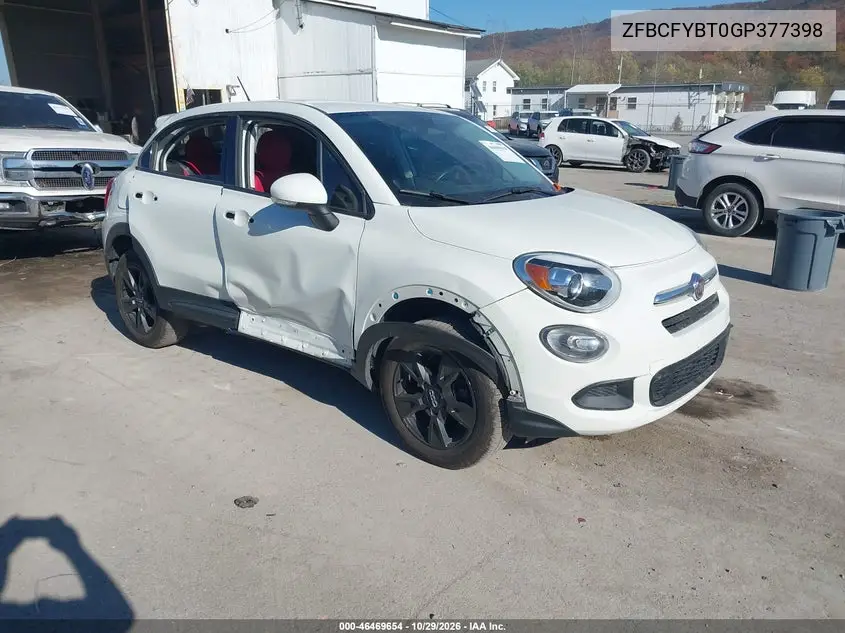 FIAT 500X 2016, VIN ZFBCFYBT0GP377398