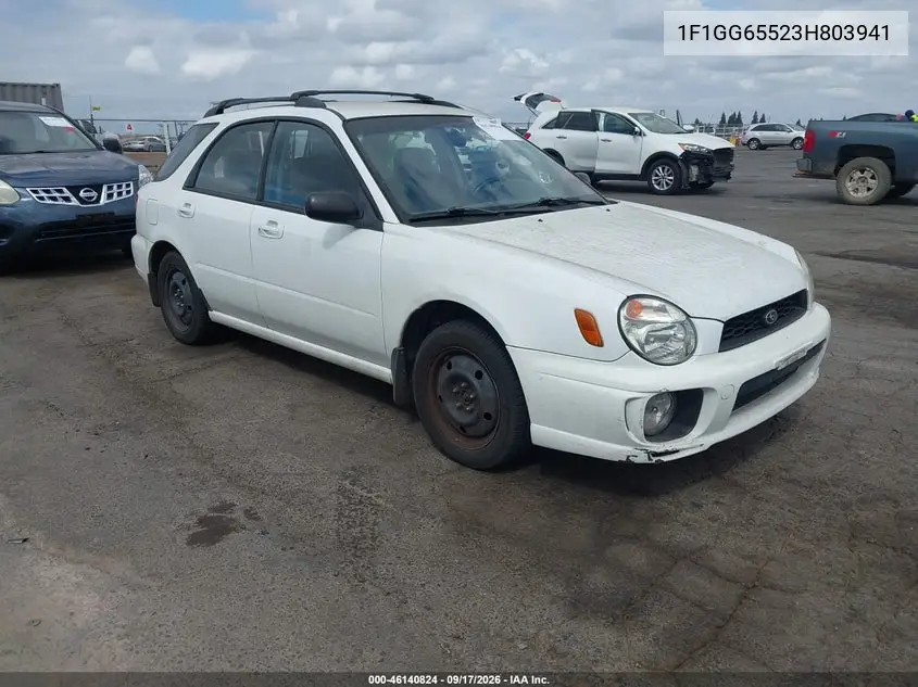 FORD N/A 2003, VIN JF1GG65523H803941