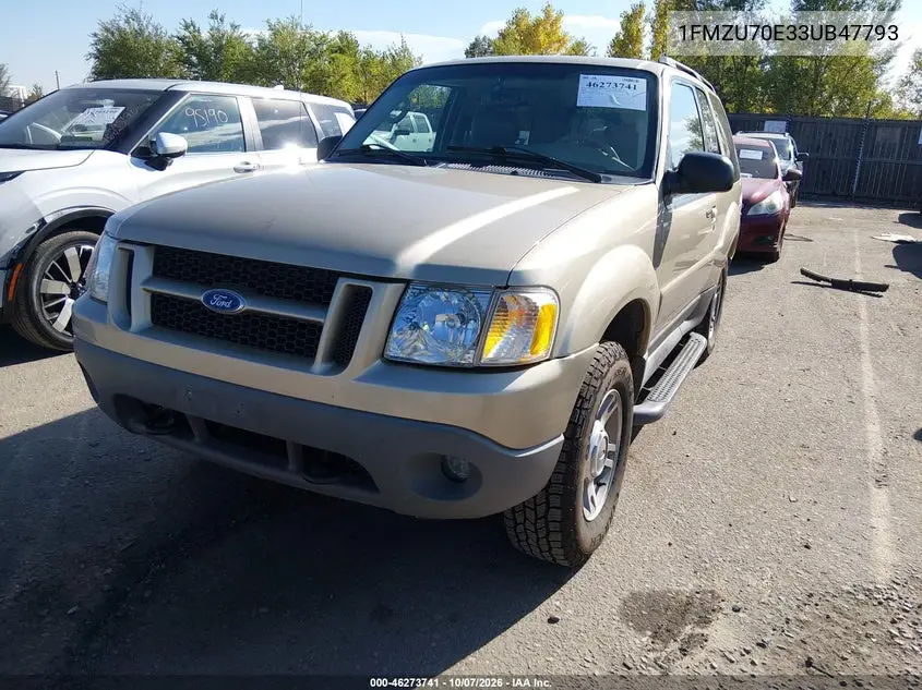 FORD N/A 2003, VIN 1FMZU70E33UB47793