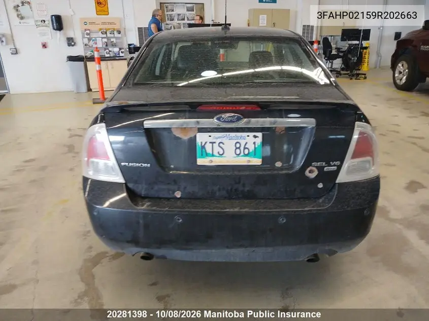 2009 FORD FUSION VIN 3FAHP02159R202663 — фото 4
