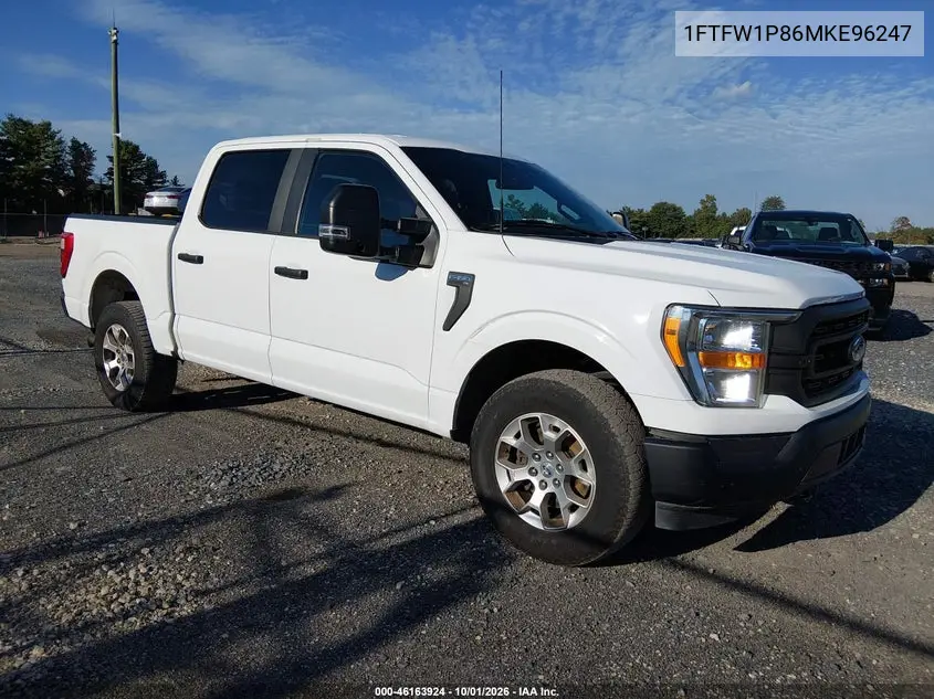 FORD F-150 2021, VIN 1FTFW1P86MKE96247
