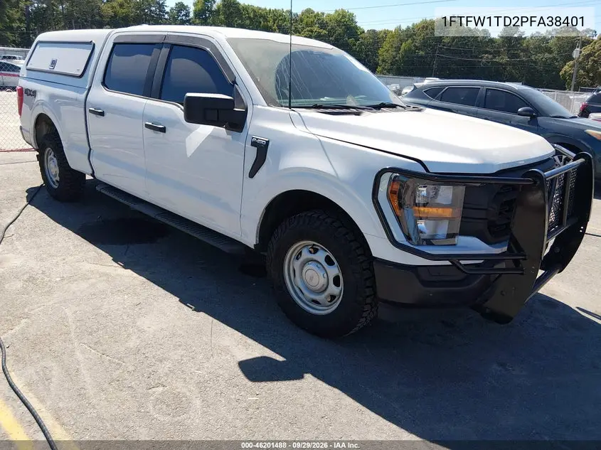 FORD F-150 2023, VIN 1FTFW1TD2PFA38401