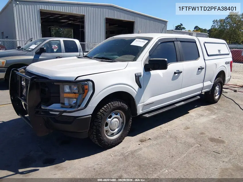2023 FORD F-150 VIN 1FTFW1TD2PFA38401 — фото 2