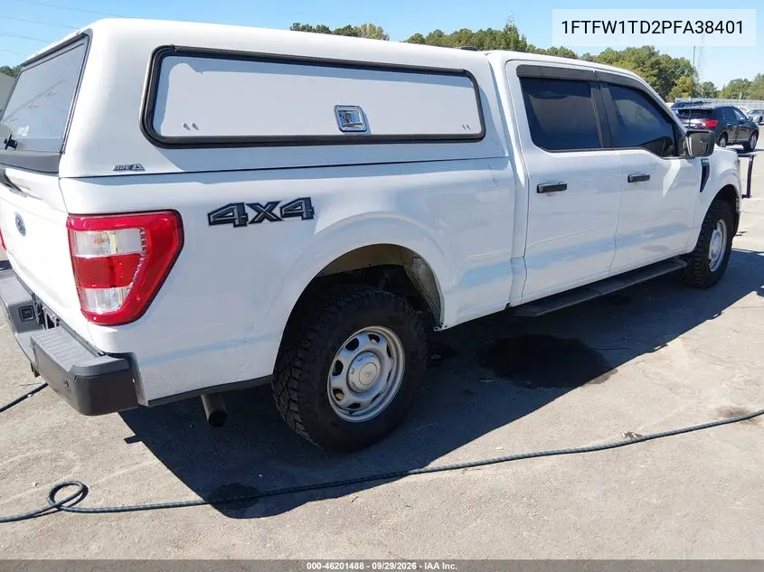 2023 FORD F-150 VIN 1FTFW1TD2PFA38401 — фото 4