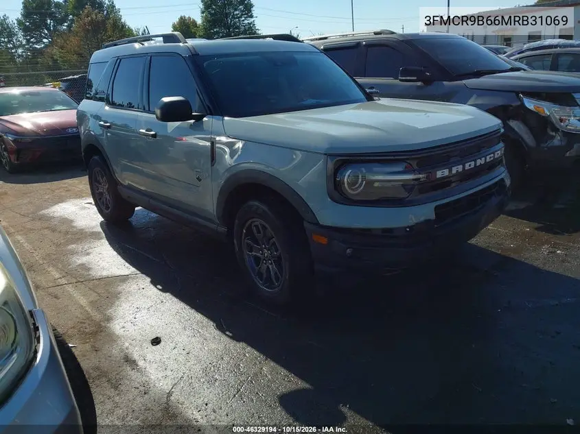 FORD BRONCO SPORT 2021, VIN 3FMCR9B66MRB31069