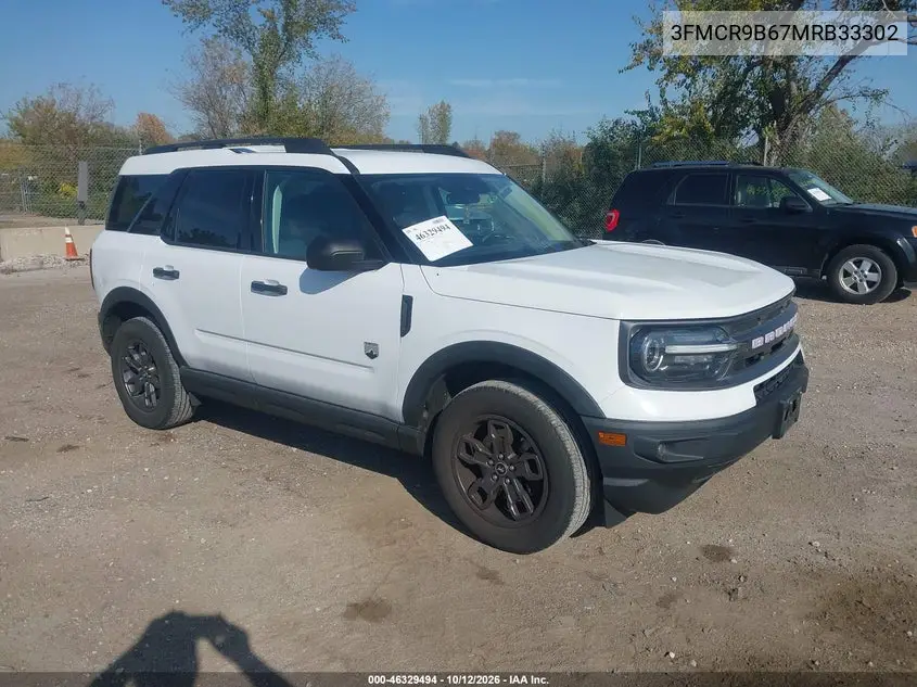 FORD BRONCO SPORT 2021, VIN 3FMCR9B67MRB33302