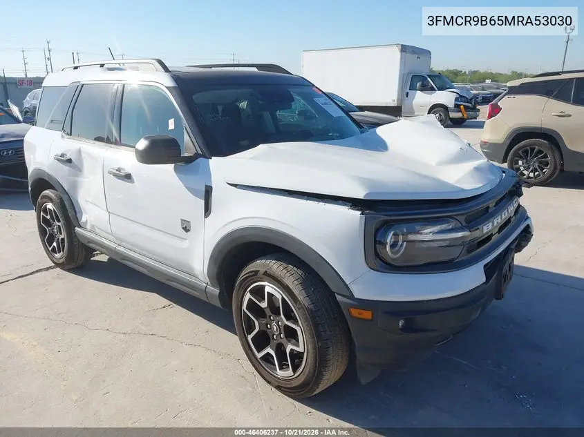 FORD BRONCO SPORT 2021, VIN 3FMCR9B65MRA53030