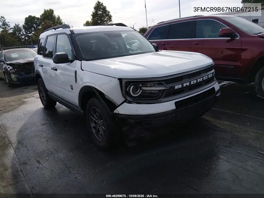 FORD BRONCO SPORT 2022, VIN 3FMCR9B67NRD67215