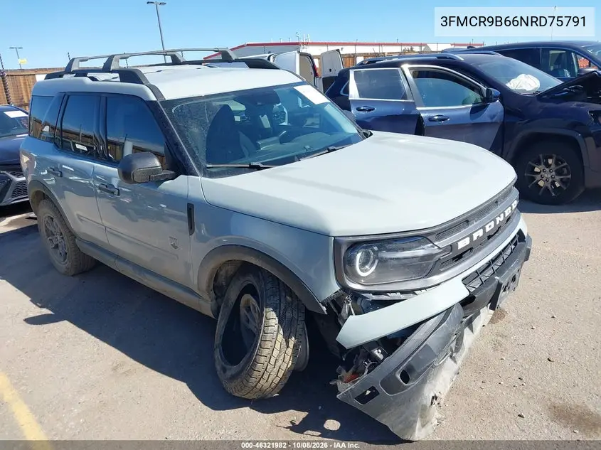 FORD BRONCO SPORT 2022, VIN 3FMCR9B66NRD75791