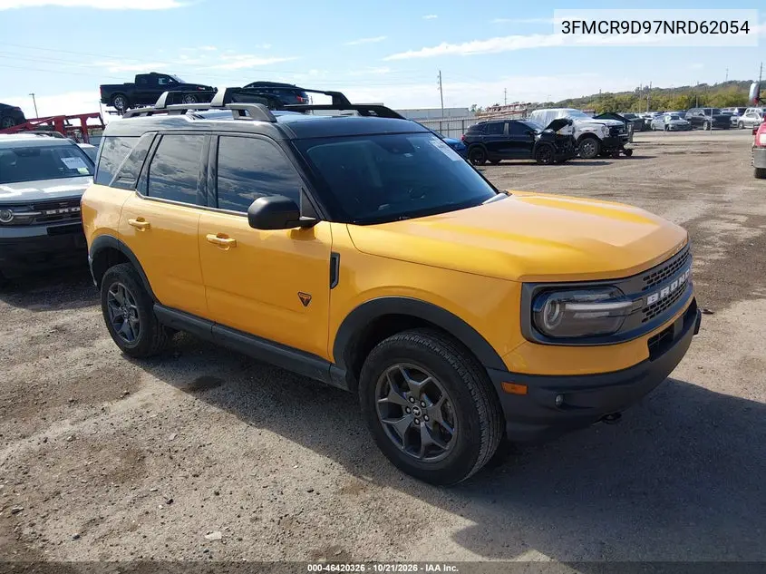 FORD BRONCO SPORT 2022, VIN 3FMCR9D97NRD62054