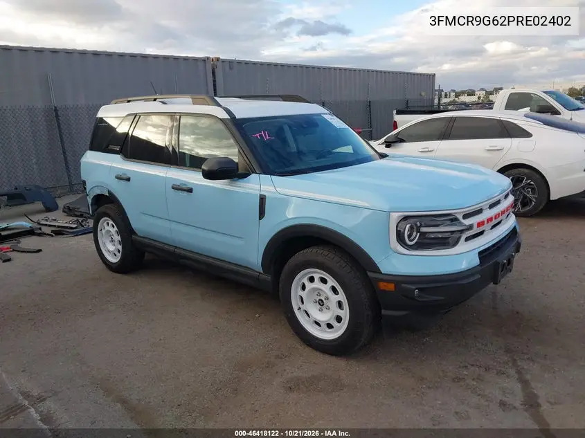FORD BRONCO SPORT 2023, VIN 3FMCR9G62PRE02402