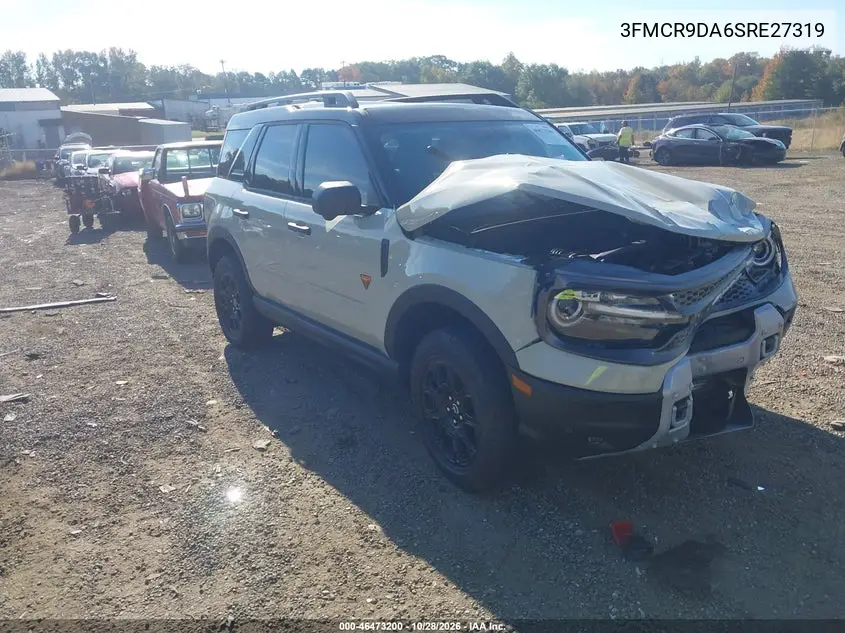 FORD BRONCO SPORT 2025, VIN 3FMCR9DA6SRE27319