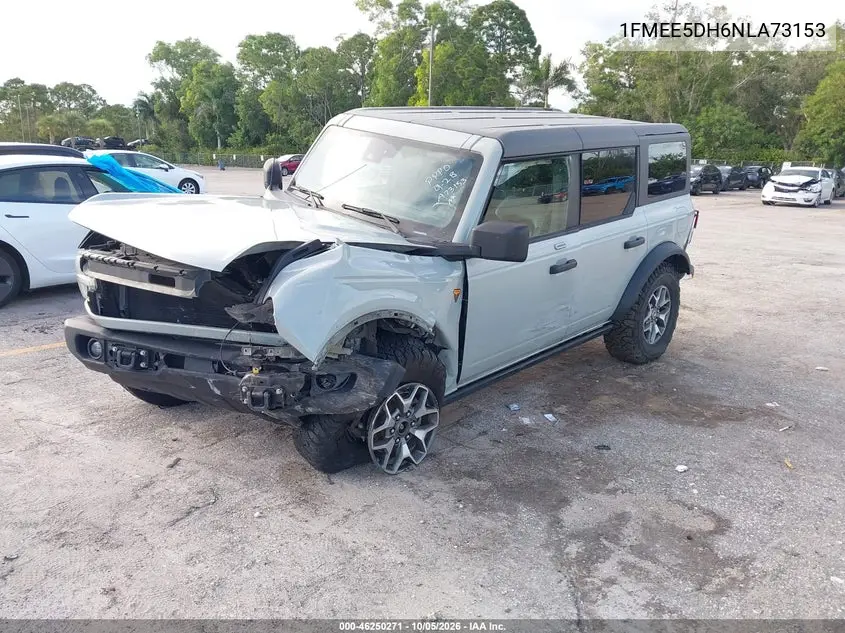 2022 FORD BRONCO VIN 1FMEE5DH6NLA73153 — фото 2