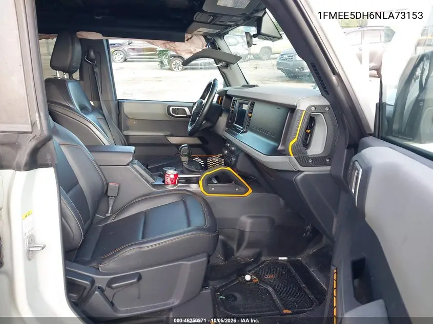 2022 FORD BRONCO VIN 1FMEE5DH6NLA73153 — фото 5