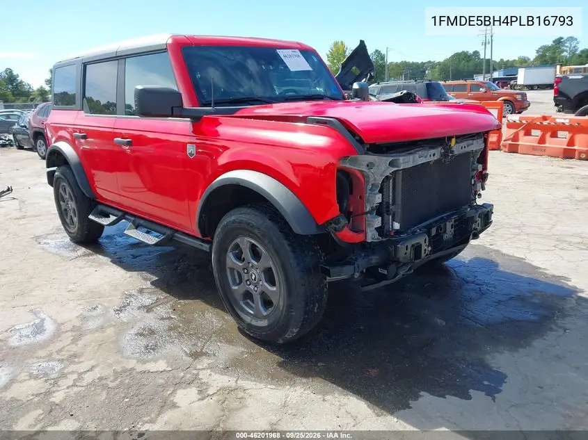 FORD BRONCO 2023, VIN 1FMDE5BH4PLB16793