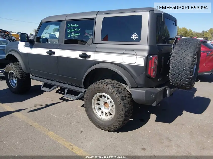 2023 FORD BRONCO VIN 1FMEE5DPXPLB93094 — фото 3