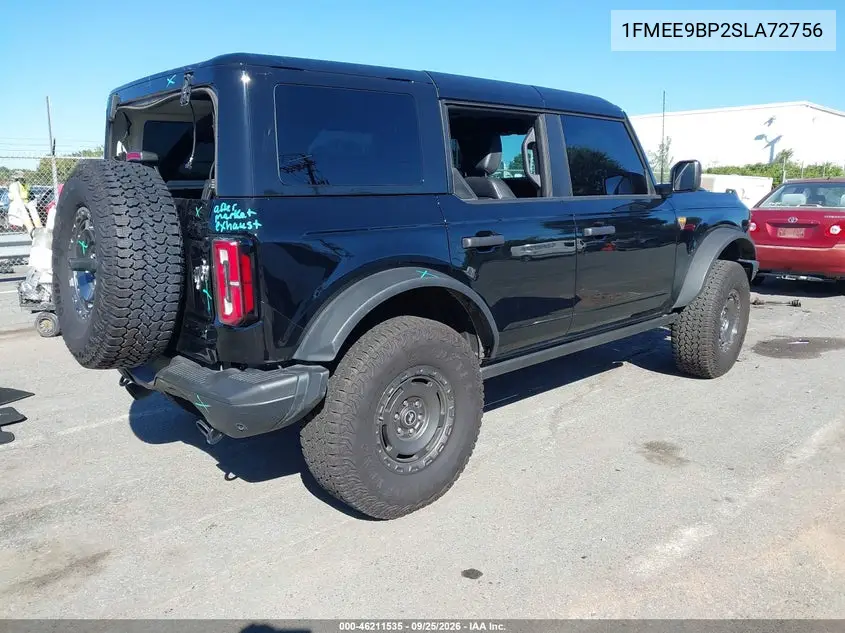 2025 FORD BRONCO VIN 1FMEE9BP2SLA72756 — фото 4