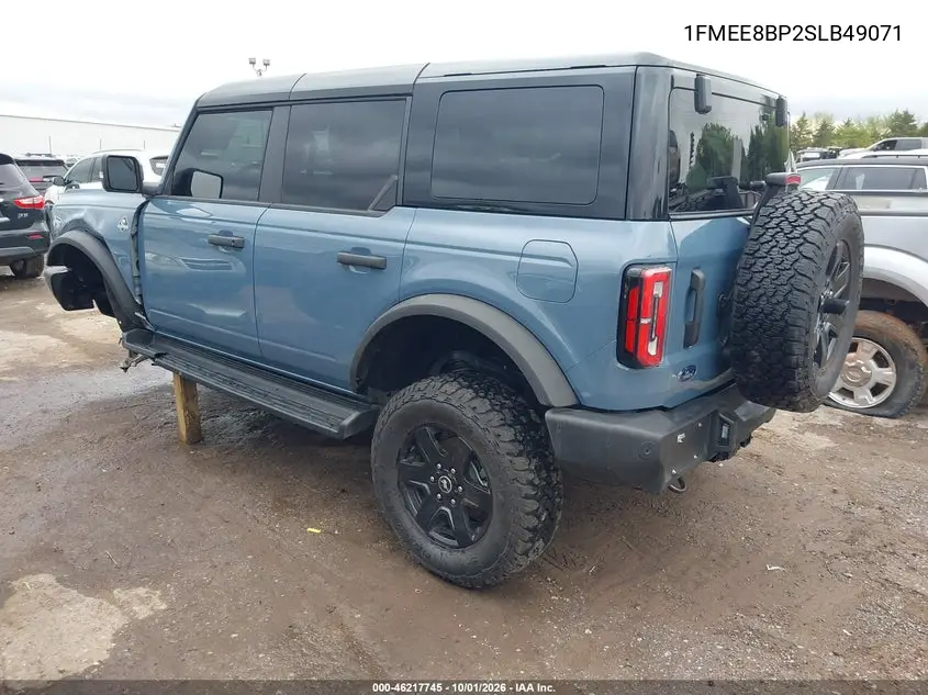 2025 FORD BRONCO VIN 1FMEE8BP2SLB49071 — фото 3
