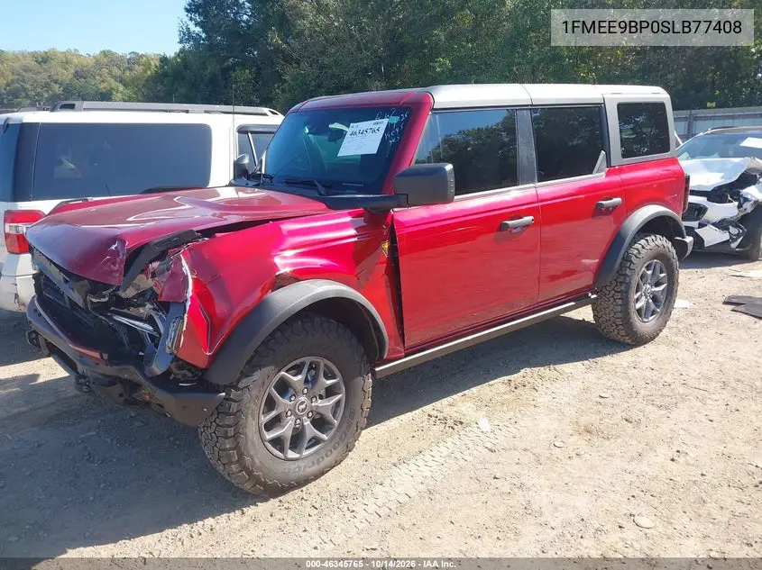 2025 FORD BRONCO VIN 1FMEE9BP0SLB77408 — фото 2