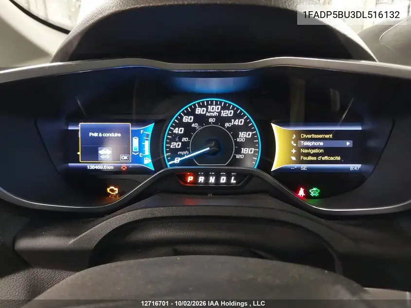 2013 FORD C-MAX VIN 1FADP5BU3DL516132 — фото 7