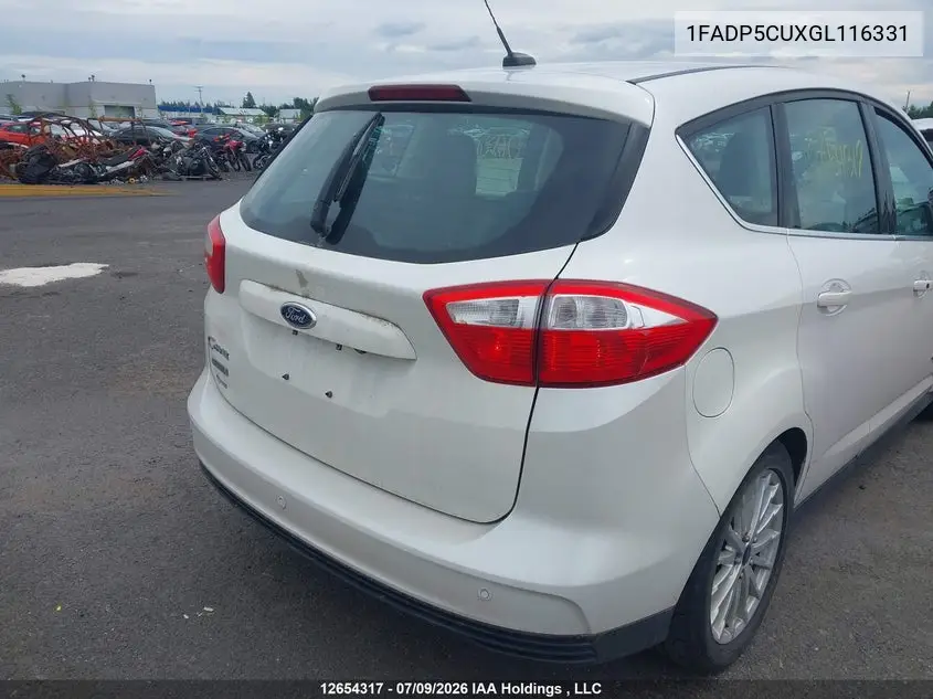 2016 FORD C-MAX VIN 1FADP5CUXGL116331 — фото 15